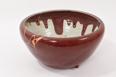 Lot 383 - Chinese sang-de-boeuf bowl