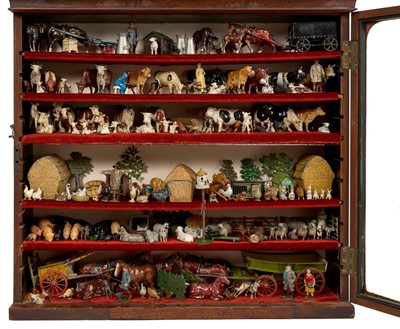 Lot 1009 - Very extensive collection of painted lead farmyard animals