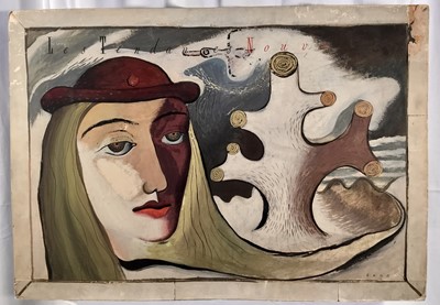 Lot 230 - Art Deco surrealist gouache 'Les Tendances Nouvelles'