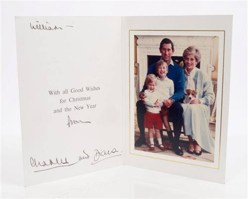 Lot 63 - TRH The Prince and Princess of Wales - signed...