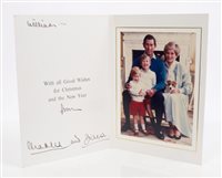 Lot 63 - TRH The Prince and Princess of Wales - signed...