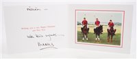 Lot 65 - HRH The Prince of Wales - signed Christmas...