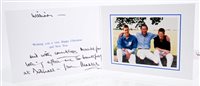 Lot 66 - HRH The Prince of Wales - signed Christmas...
