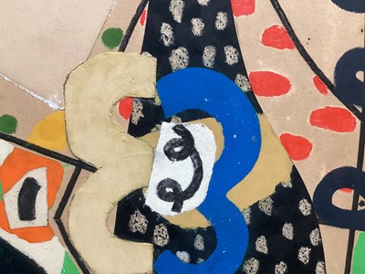 Lot 1371 - Derek Roberts (b.1947) mixed media and collage on canvas - 'Torn Paper 2', signed, inscribed and dated July 1993-March 1994 verso, 81cm x 73cm, framed Provenance: Francis Graham-Dixon Ga...
