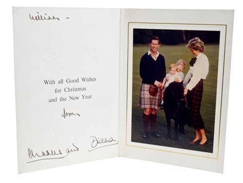 Lot 68 - TRH The Prince and Princess of Wales - signed...