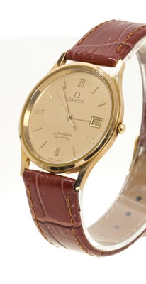 Lot 804 - Gentlemen's Omega Seamaster Quartz gold wristwatch