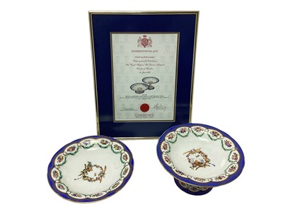 Lot 135 - Formerly the property of H.R.H. The Princess Margaret Countess of Snowden, two Royal Yacht tazza