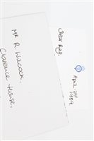Lot 74 - HRH Diana Princess of Wales - handwritten...