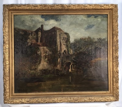 Lot 24 - H Gilchrist, oil on canvas, Leeds Castle