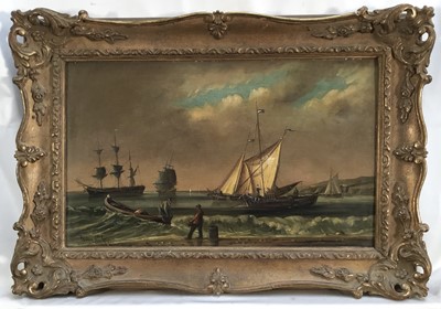 Lot 29 - Abraham van Rhijn, oil coastal scene