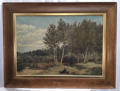 Lot 22 - Walter Wallace, oil on canvas, scene in Brittany