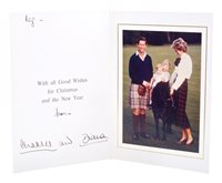 Lot 75 - TRH The Prince and Princess of Wales - signed...