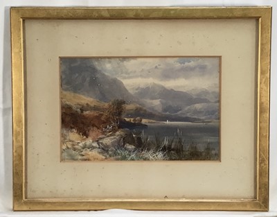 Lot 21 - James Burrell Smith, watercolour, two highland scenes