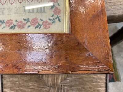 Lot 1145 - Early Victorian needlework sampler