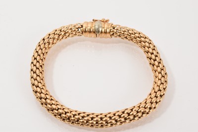 Lot 672 - Fope Italian 18ct yellow gold Flex It bracelet