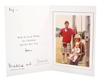 Lot 77 - TRH The Prince and Princess of Wales - signed...