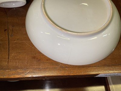 Lot 339 - Three 18th century Chinese famille rose porcelain tea bowls and saucer, and a non-matching tea cup and saucer (8)