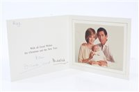 Lot 78 - TRH The Prince and Princess of Wales - signed...