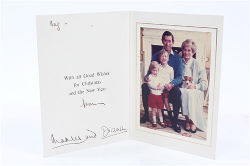 Lot 79 - TRH The Prince and Princess of Wales - signed...