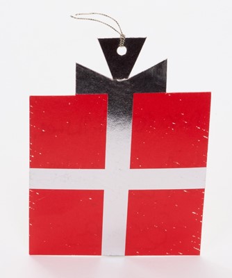 Lot 102 - H.R.H. Diana Princess of Wales, inscribed Christmas present gift tag ' Miss Blair Turner, with love from us all, Diana'. Provenance : Miss Frederika Blair Turner, the headmistress of Wetherby Sch...