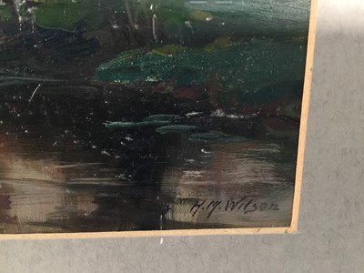 Lot 203 - Henry Mitton Wilson (1873-1923) oil on board