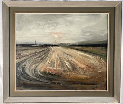 Lot 206 - Goodwin (20th century) oil on board, ploughed field