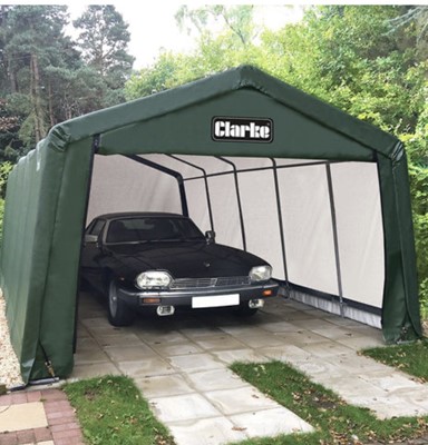 Lot 72 - Clarke GIG 81020 Garage / Workshop, 6.1 x 3 x 2.4m, complete with fixings and cover. RRP. £418.80