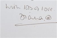 Lot 84 - Lady Diana Spencer - a touching handwritten...