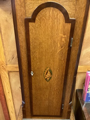 Lot 873 - George III oak and fruitwood inlaid 8-day long case clock by Thomas Wilson of Spalding.