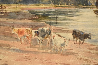 Lot 1471 - David Cox Jnr. (1809-1885) watercolour - The Thames at Isleworth, 49.5cm x 65cm, in glazed gilt frame Provenance: Abbott & Holder, September 2006. The collection of Lord Phillips of...