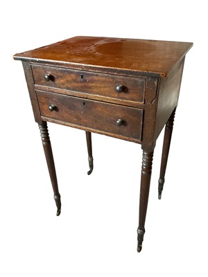 Lot 1713 - Regency mahogany work table