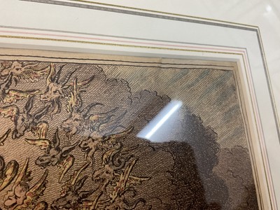 Lot 1243 - James Gillray (1756-1815) hand coloured etching - The Apotheosis of Hoche, published '11th, 1798', by H. Humphrey, BM 9156, 51cm x 38.5cm, in glazed frame