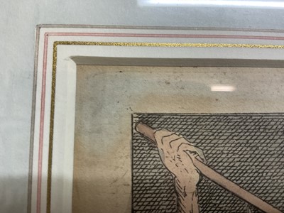 Lot 1245 - William Elms (after Gillray) - The Valley of the Shadow of Death, published 1812, by T. Tegg, BM 11921, 24.5cm x 34.5cm, in glazed frame