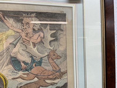 Lot 1245 - William Elms (after Gillray) - The Valley of the Shadow of Death, published 1812, by T. Tegg, BM 11921, 24.5cm x 34.5cm, in glazed frame