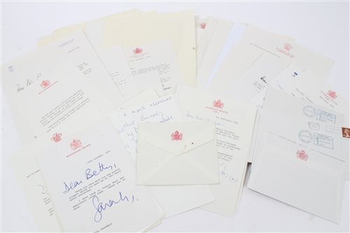 Lot 106 - A fascinating collection of Royaltyal letters...