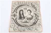 Lot 112 - Late 17th century portrait of William and Mary...