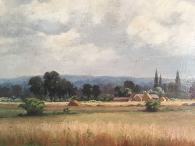 Lot 187 - Arthur William Head (1861-1930), oil on canvas - Windsor Castle in a landscape with poppies, signed and dated in moulded gilt frame
