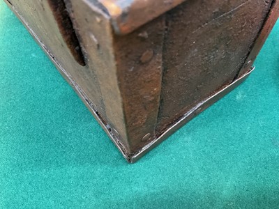 Lot 969 - 18th century iron strong box