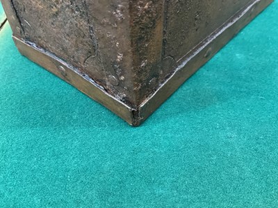 Lot 969 - 18th century iron strong box