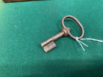 Lot 969 - 18th century iron strong box