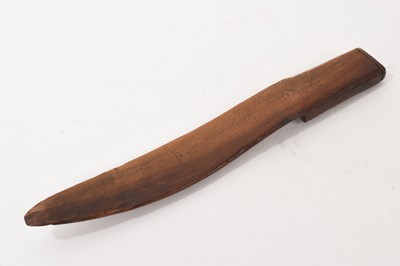 Lot 18th century fruitwood knitting sheath