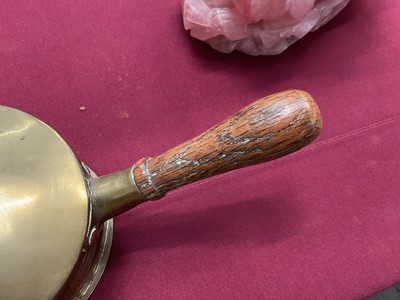 Lot 983 - 18th century sheet brass combination tinderbox / candlestick