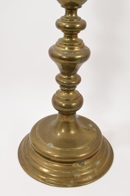 Lot 1002 - Victorian sheet brass pricket candlestick