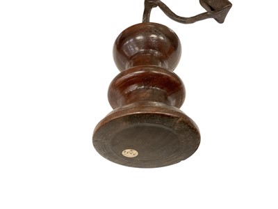 Lot 979 - 18th century iron and walnut rushnip