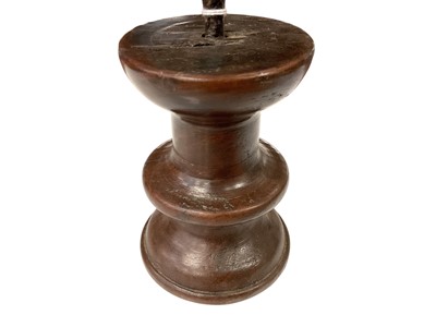 Lot 979 - 18th century iron and walnut rushnip