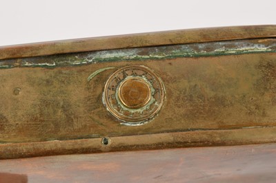 Lot George III sheet brass tinder box. Ex. Bonhams, The Caspall Collection, 1st October 2014, lot 12.