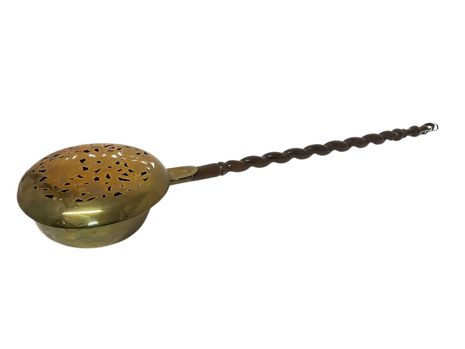 Lot 17th / 18th century brass warming pan