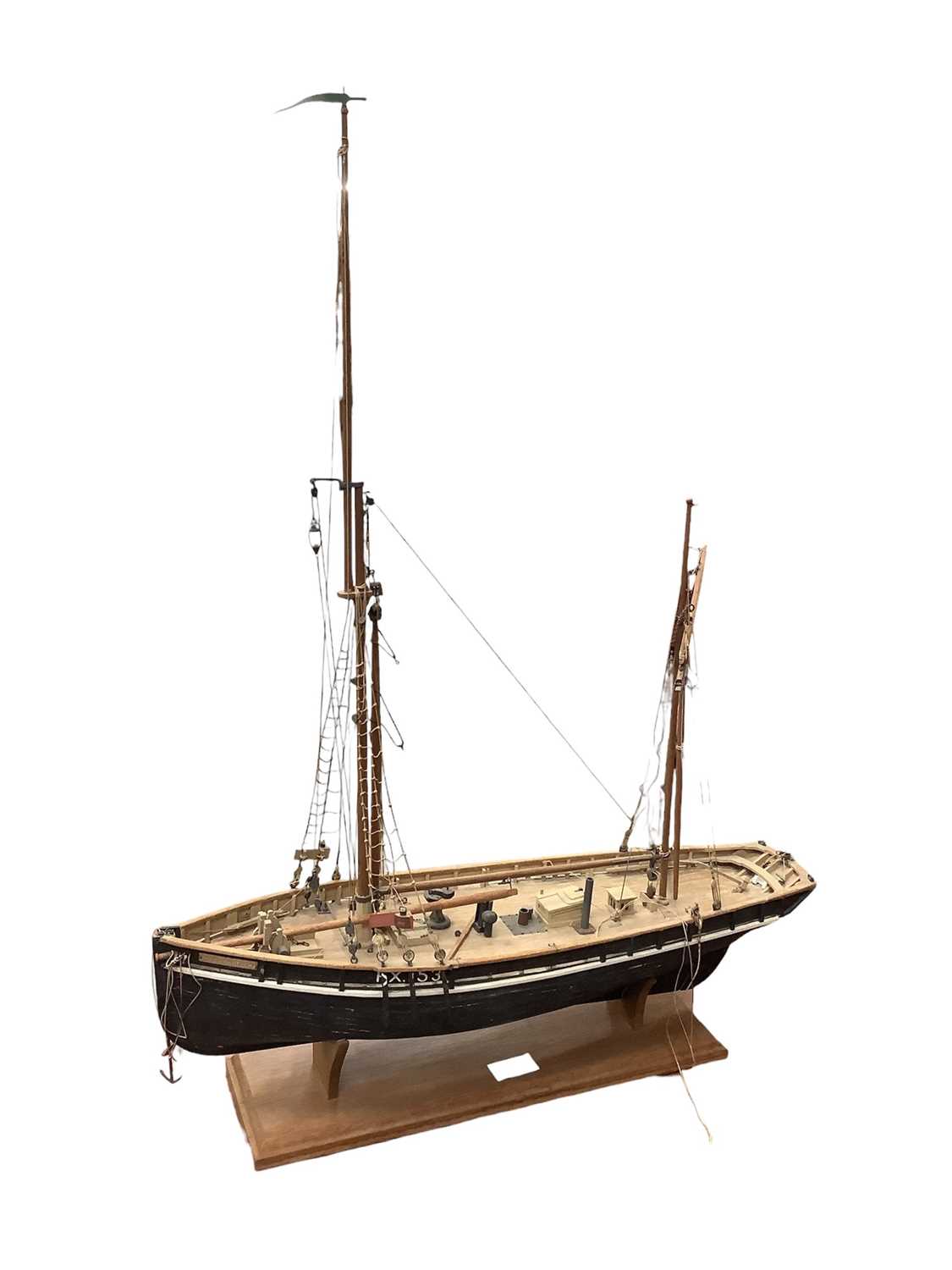Lot 2471 - Scratch built model of a ship