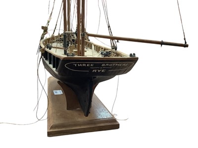 Lot 2471 - Scratch built model of a ship