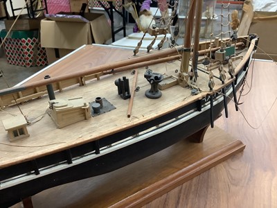 Lot 2471 - Scratch built model of a ship